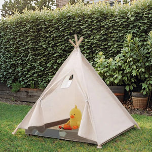 Wind Valley Draagbare Kinderen Buitentent Tipi Indian Tent Eén Slaapkamer Vier Seizoenen Recreatie Schaduw Piramide Speel Canvas - Product Image 5