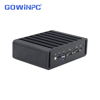 Nuevo PC Industrial Confiable N100/N97 con 5 Puertos LAN I226-V de 2.5G, Doble Salida de Video 4K, Sin Ventilador, para Computación de Borde, Garantía de 3 Años