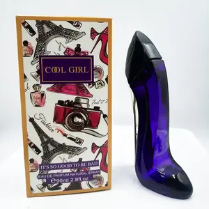 原创持久女性香水全天紫色高跟鞋身体喷雾香水90毫升