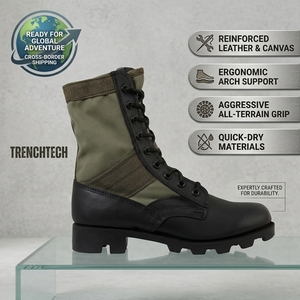 Bottes tactiques de randonnée en toile pour hommes, durables, de type OEM, avec semelle en caoutchouc Panama <span class=keywords><strong>Rangers</strong></span> - Product Image 1