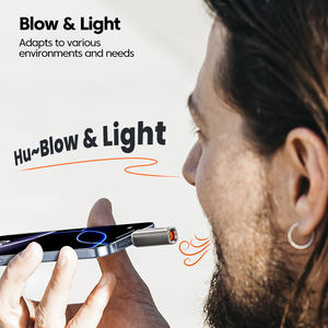Toocki Pro USB-C allume-cigare interrupteur à allumage par soufflage et entrée 5V matériau céramique de haute qualité pour l'éclairage quotidien des cigarettes - Product Image 2