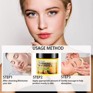 ROZINO Crema Facial y para Cuello con Cúrcuma, Vitamina C y E, 150g, Hidratante, Reafirmante, Etiqueta Privada con Impresión Serigráfica - Product Image 2