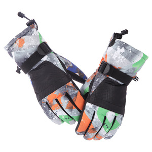 Gants de ski chauds pour l'hiver, imperméables, résistants au froid et en velours épais, compatibles avec les écrans tactiles, pour la randonnée en montagne et le cyclisme en plein air - Product Image 4