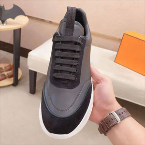 Zapatillas Negras de Alta Calidad para Hombre, Marca Hemm Bottoms, de Cuero Genuino, Diseño de Lujo, Casuales, con Plataforma, a la Moda - Product Image 4