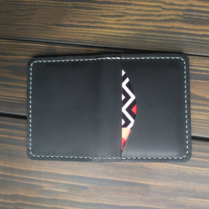 עור באיכות גבוהה כרטיס שחור ארנק מונוגרמה במקרה כרטיס עור כרטיס ארנק השושבינים מתנה - Product Image 2