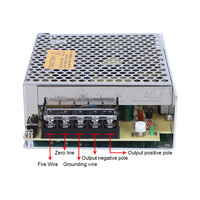 Catu Daya Switching AC DC Ukuran Mini Kompak S-35W-24V1.5A Bersertifikasi CE RoHS untuk Sistem Kontrol Sensor PLC Keamanan CCTV
