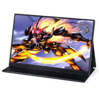Monitor Portátil Ligero de 15.6 Pulgadas FHD IPS con Pantalla Portátil y Puertos HD-MI, Tipo-C y USB para Juegos en Laptop