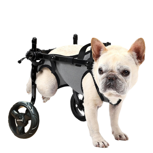Silla de Ruedas Portátil Ajustable para <span class=keywords><strong>Perros</strong></span> Discapacitados o Mayores - Carrito de Movilidad Ligero con Soporte de Rehabilitación para Patas Traseras - Product Image 1