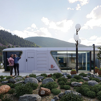 Forest Space Capsule Maison de conteneur innovante pour l'observation des étoiles pour l'hôtel Salon Cuisine Chambre à coucher