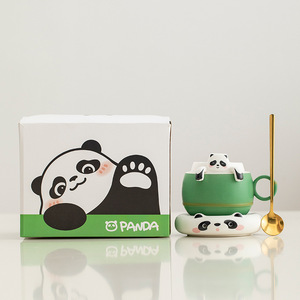 <span class=keywords><strong>Tazza</strong></span> in Ceramica per Acqua e Tè, Design Creativo Minimalista Cinese, Motivi Panda, Gatto Portafortuna, <span class=keywords><strong>Cane</strong></span>, <span class=keywords><strong>Tazza</strong></span> <span class=keywords><strong>da</strong></span> Caffè - Product Image 2