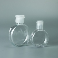 Emballage personnalisé Bouteille ovale de démaquillant en plastique PET de 30ml 60ml 100ml Bouteille ronde de toner