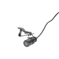 Microphone noir avec câble de 1 m, personnalisable, à condensateur, style cravate, pour guide touristique en extérieur