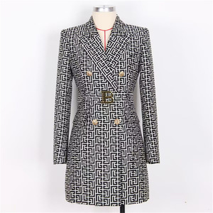 <span class=keywords><strong>Manteau</strong></span> élégant pour femme 2025, style coréen, long, décontracté, uni, coupe ample amincissante, pour le printemps - Product Image 3