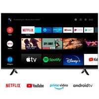 Téléviseur intelligent Android VSTI 4K Ultra HD HDR 55 pouces LED, livraison immédiate, boîtier noir, interface Wi-Fi, logo personnalisable, hôtels
