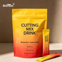 OEM Custom Formula Vegan Energy Focus Powder for Men Brew Free Detox Slimming Instant Berberine Yerba Mate Cutting Mix