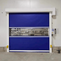 Portes rapides automatiques étanches pour salle blanche, portes enroulables automatiques pour entrepôt ou intérieur