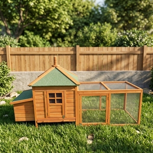 Gallinero de Madera Sólida de Primera Calidad, Estilo Moderno SDC020, para Aves de Corral, Animales Pequeños, Uso en Exteriores - Product Image 1
