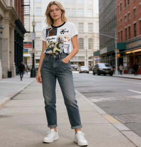 T-shirt estival décontracté pour femme, style grunge et fairycore, esthétique Wander Free Soul, 100% coton jersey imprimé, séchage rapide - Product Image 3