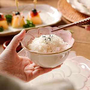 Nouveau modèle 2026 – Ensemble de <span class=keywords><strong>vaisselle</strong></span> en céramique style rétro dégradé rose, assiette à poisson, plat domestique, <span class=keywords><strong>vaisselle</strong></span> pour bol à riz - Product Image 6