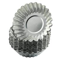 Antihaft-Eierkuchen formen-Wieder verwendbare Backblech-Rund muffin becher zum Backen (20er-Set) (rund)