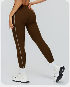 Leggings Deportivos RUIQUWIN para Mujer, Cintura Alta, Levanta Glúteos, para Gimnasio, Correr, Yoga, Secado Rápido, Transpirables, con Rayas Laterales, Nuevo Estilo - Product Image 2