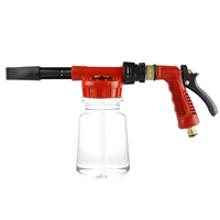Lance en mousse de neige réglable à basse pression Pistolet en mousse transparent pour lave-auto