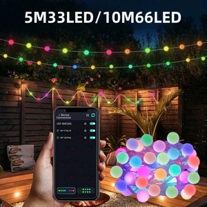 Luces Decorativas Inteligentes RGB en Forma de Bola, Impermeables IP67, Luces para Correr en Exteriores con Control por Voz/Aplicación/Control Remoto - Product Image 3