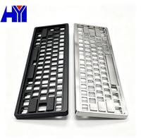 Boîtier de clavier en aluminium usiné CNC sur mesure pour usine certifiée ISO9001, cadre de clavier mécanique, faible MOQ, OEM, cadre de clavier personnalisé de précision