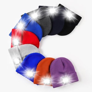 Gorro de Punto con Luz LED Recargable por USB, Gorro Cálido de Invierno para Correr de Noche y Senderismo - Product Image 4