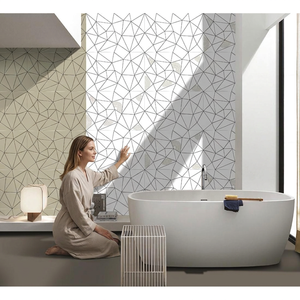 Carreaux muraux en céramique brillants numériques Vistaar 300x450mm 12x18, design japonais, pour extérieur, hall, salle de bain, vente en gros, marque indienne - Product Image 1