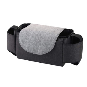 Bolsa de almacenamiento para cochecito de bebé, organizador colgante multiusos para salidas, estándar, azul y gris - Product Image 4