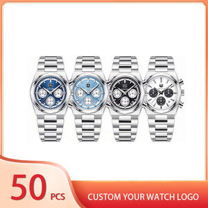 Benyar BY-5204 in Stock 1 Pcs Custom Logo 50 Pcs Factory Manufacturer Oem Odm Luxury Dial Design <b>Mens</b> Quartz <b>Wrist</b> <b>Watch</b> for <b>Men</b> - Product Image 1