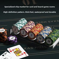Jetons de poker multicolores en argile lavable de 13,5 g (40x3,3 mm) pour le mahjong, les jeux de cartes et les paris