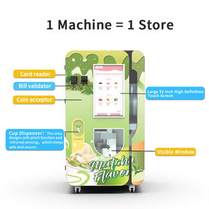 Distributeur automatique robotisé de crème glacée, smoothies, gelato et yaourts, avec écran tactile, paiement par carte de crédit et code QR, conforme ADA - Product Image 3
