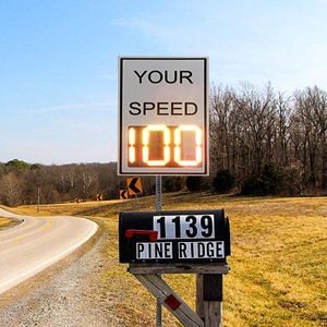 Señales de Tráfico LED con Pantalla Digital de Velocidad de 24 Pulgadas, Panel Compuesto de Aluminio y Plástico de una Sola Cara, Alerta Visual para Carreteras - Product Image 4