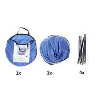 Tente de plage pliable quatre saisons Kenpuaz pour bébé, piscine à balles en polyester pour garçons, château fusée étoile, jeu océanique, jouet souple