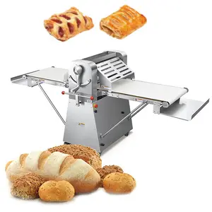 Machine de laminage de pâte de nouilles de pizza de pâtisserie commerciale/ligne de Production de croissants collation faisant la machine de boulangerie laminoir de pâte