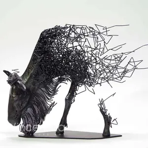 Vincentaa-escultura de animales para beber, Arte Abstracto personalizado, Arte Creativo, arte para interiores, artesanías de Metal