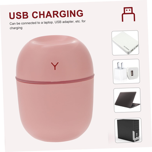 เครื่องเพิ่มความชื้นแบบพกพาขนาด 220 มล. พร้อมไฟหลากสี ใช้พอร์ต USB สำหรับวางบนโต๊ะ ใช้ในบ้าน รถยนต์ และอื่นๆ พร้อมฟังก์ชั่นอโรมาเธอราพี - Product Image 3
