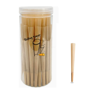 Factory wholesale canned 109MM king size conical <b>paper</b> tape M filter disposable slow burning easy to fill smoking <b>paper</b> - Product Image 1