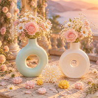 Ensemble de moules en silicone premium pour vase, facile à démouler, pour la création de décorations artisanales en plâtre, résine, ciment ou savon pour la maison, le bureau ou le salon