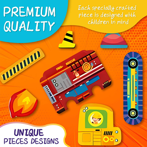 Caja de Actividades Magnética de 71 Piezas para Vehículos, Juguete Educativo de Viaje para Niños <span class=keywords><strong>y</strong></span> Niñas de 3 Años en Adelante - Product Image 3