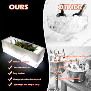 Vente en gros de meubles de <span class=keywords><strong>bar</strong></span> en cube Led pour discothèque mobilier d'extérieur à led pour <span class=keywords><strong>bar</strong></span> club événement utilisé éclairer grand seau à glace - Product Image 6