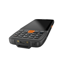 PDA Genggam Android 13 Tangguh 4+64GB 4G Dual Nano Sim Card, Terminal Data Inventaris, Pemindai Barcode 1D 2D Qr