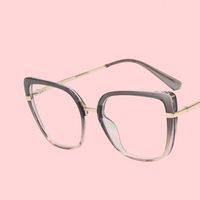 Monture de lunettes optiques unisexe tendance œil de chat carrée à monture complète, anti-lumière bleue, style personnalisé, lunettes simples 2026