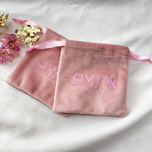 Custom Printed Velvet <b>Dice</b> Storage Bag Drawstring Tarot Card Holder Bag Jewelry Packaging Pouch Pink Velvet Gift Bags - Product Image 6