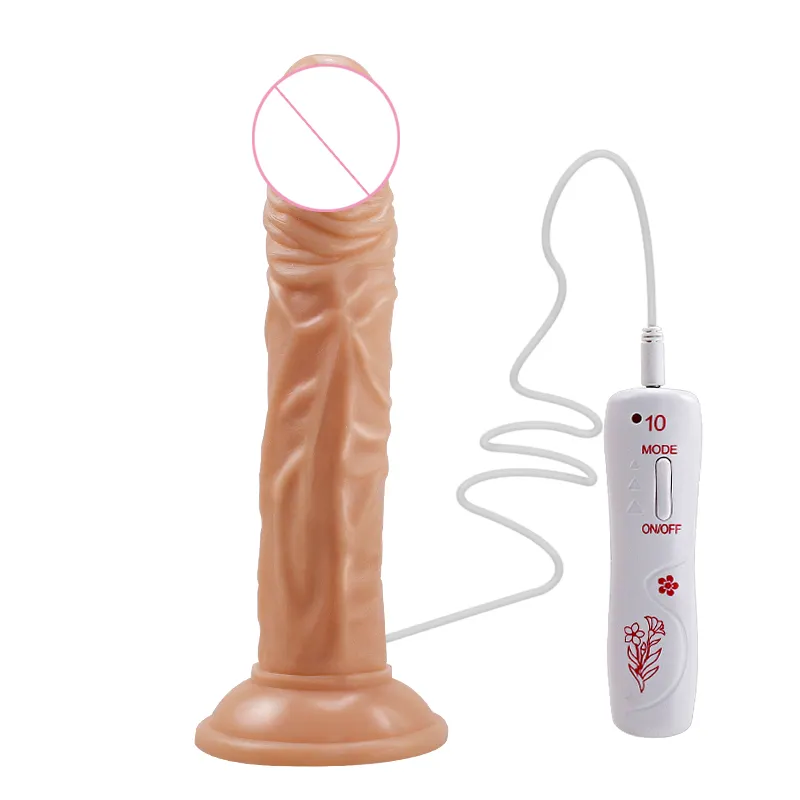 Remote Control Dildo Vibrator untuk Wanita Realistis Besar dengan Sucker Piala Wanita Masturbasi Mainan Seks