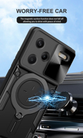 Coque arrière magnétique pour Xiaomi Redmi Note 15 14 13 12 11 10 9 8 Pro Plus + Housse robuste pour téléphone portable