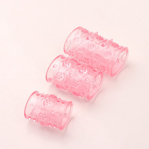Set de Anillos para Pene con Diseño de Colmillo de Lobo de Cristal, 2.4cm, 2.2cm, 2cm, de Goma Suave, para Estimulación en Adultos - Product Image 3