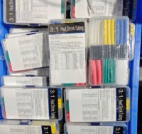 Kit de tubes thermorétractables PE 3:1, 138/200 pièces, isolation nominale 600V, protection des câbles pour connexion électrique, câble